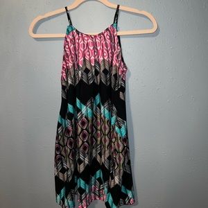 ROCK & ROLL COWGIRL Black High Neck Tank